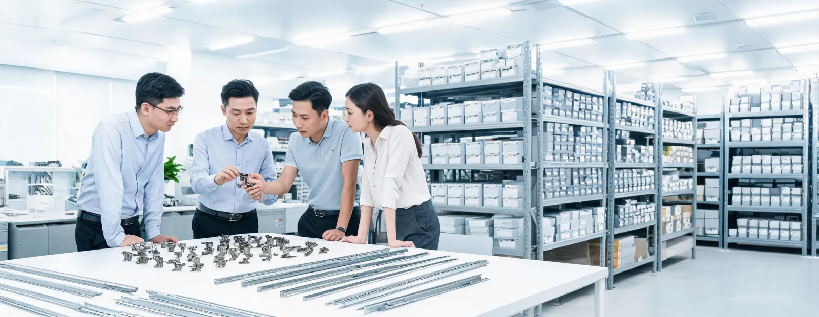 Sugatsune engineering and warehouse team