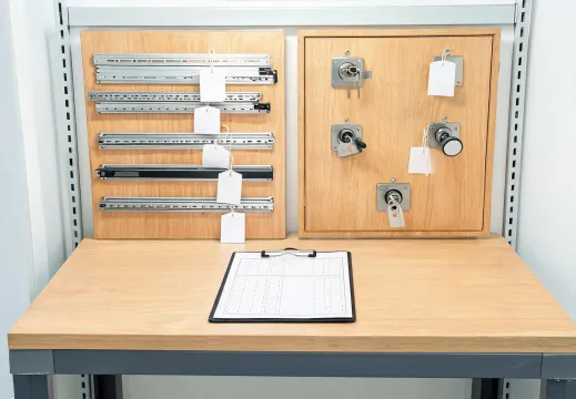 Sample control bench
